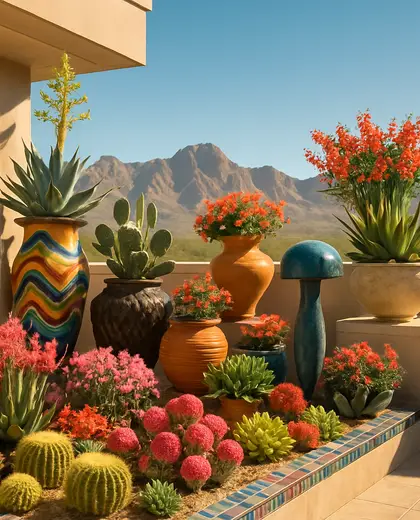 eclectic penthouse — flower bed (desert)