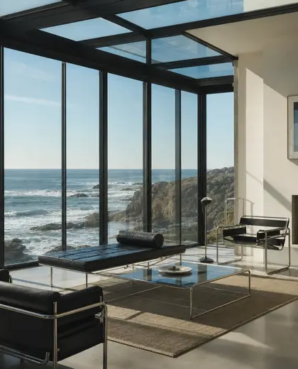 bauhaus salon — sunroom (ocean)