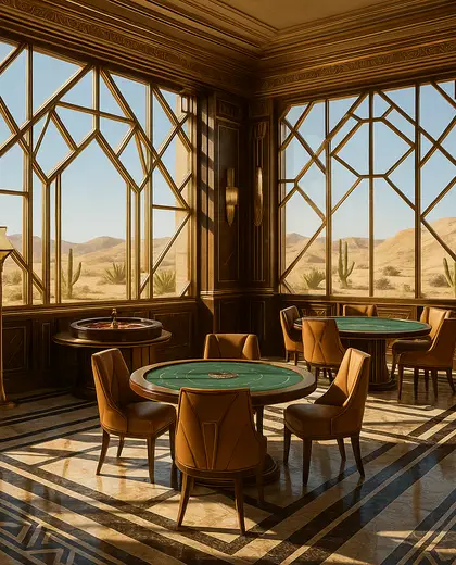 art deco casino — sunroom (desert)
