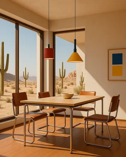 bauhaus home — informal dining room (desert)
