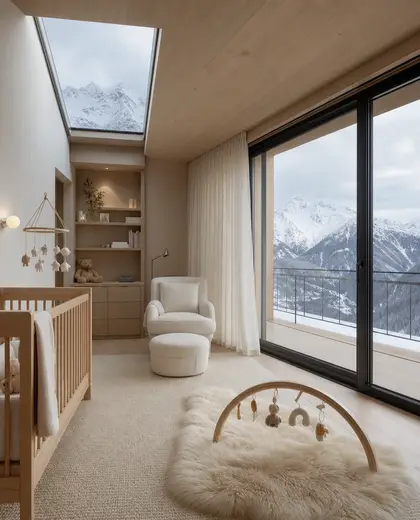 minimalist penthouse — nursery (alpine)