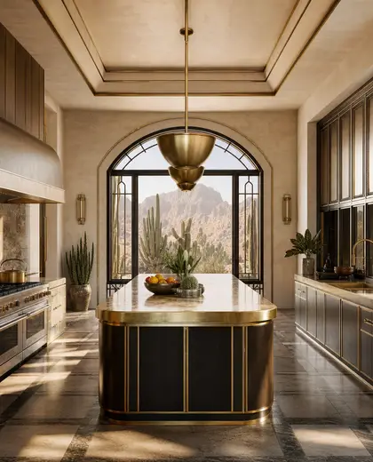 art deco hotel — kitchen (desert)