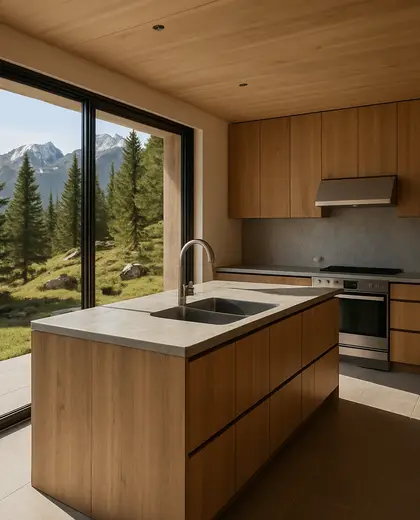 modern yard — kitchen (alpine)