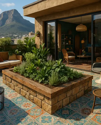 eclectic penthouse — raised garden bed (mountain)