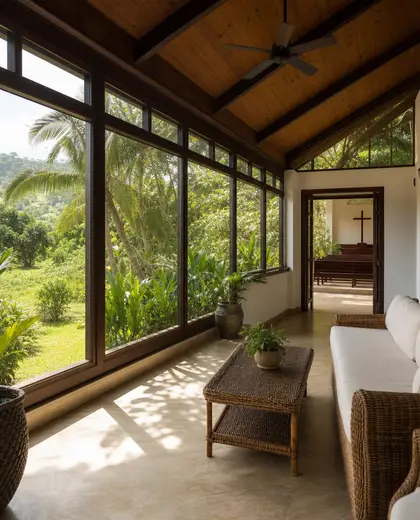 tropical church — sunroom (rural)