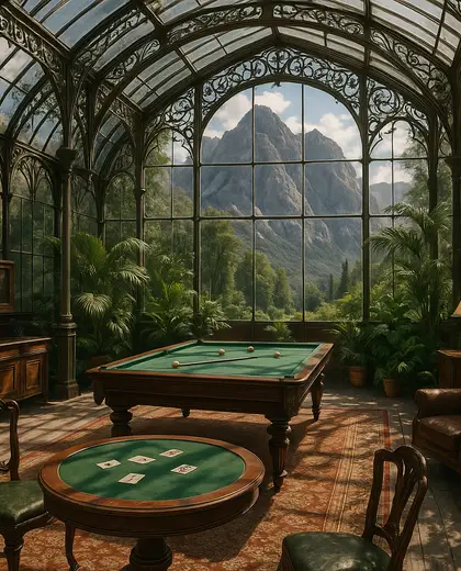 art nouveau greenhouse — game room (mountain)
