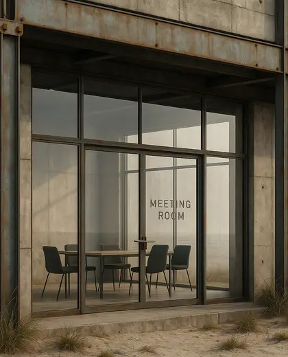 industrial facade — meeting room (coastal)