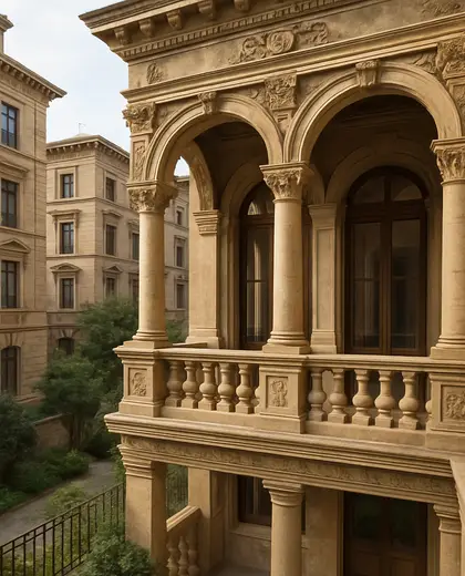 renaissance yard — balcony (urban)