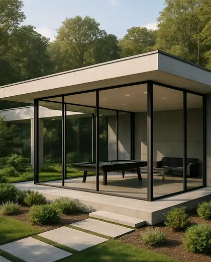 bauhaus garden — game room (forest)
