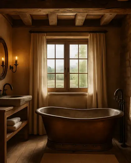 rustic house — bathroom (rural)