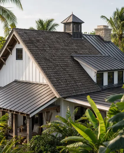 eclectic farmhouse — roof (tropical)