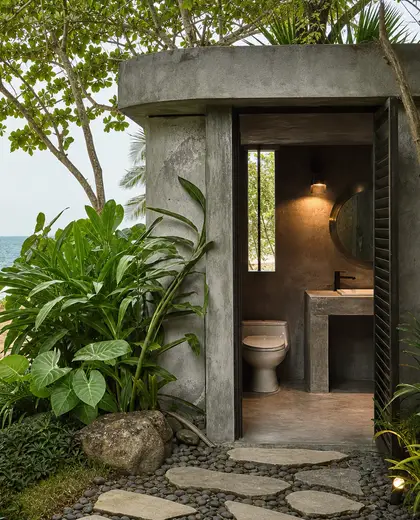 industrial garden — rest room (beach)