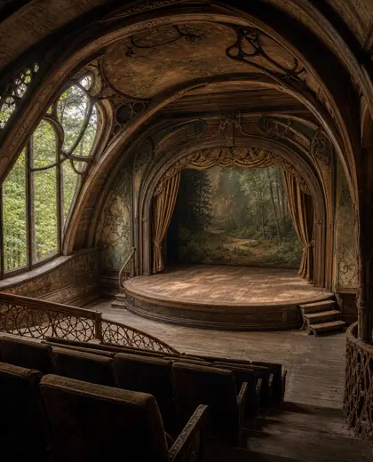 art nouveau theater — attic (forest)