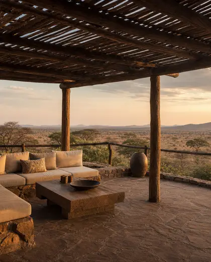 rustic yard — terrace (savanna)