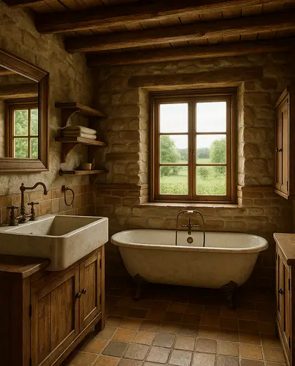 rustic house — bathroom (rural)