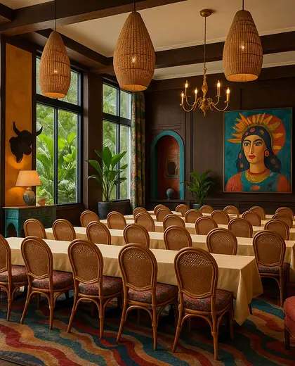 eclectic hotel — conference hall (tropical)