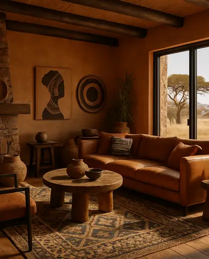 eclectic salon — family room (savanna)