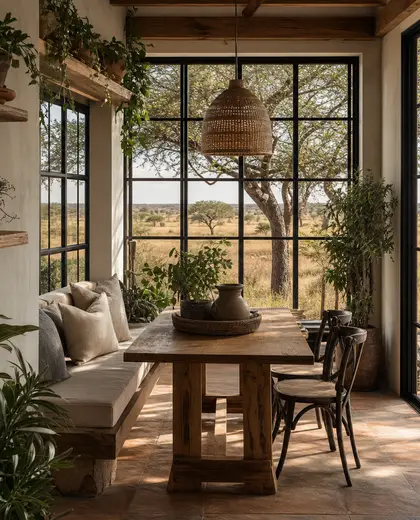 farmhouse indoor garden — breakfast nook (savanna)
