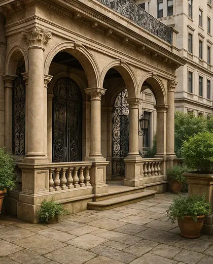 renaissance house — patio (urban)