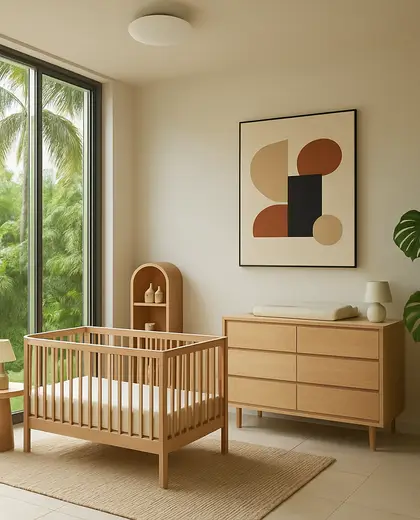 bauhaus apartment — nursery (tropical)