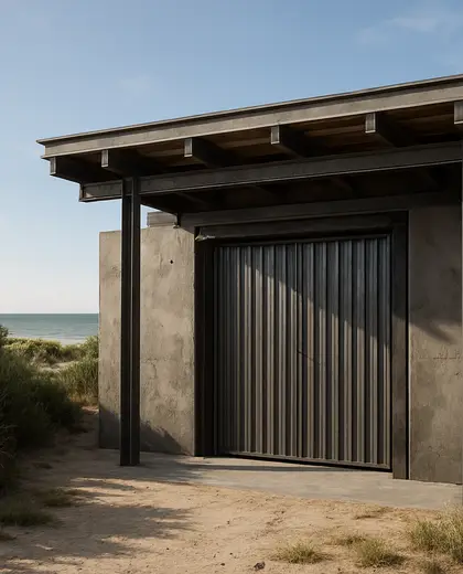 industrial yard — storage room (coastal)