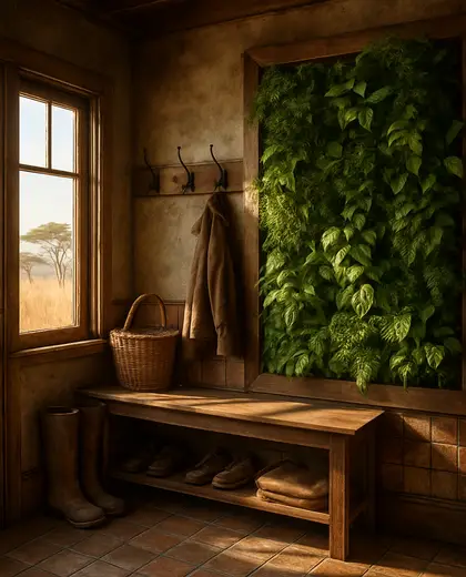 vintage vertical garden — mud room (savanna)