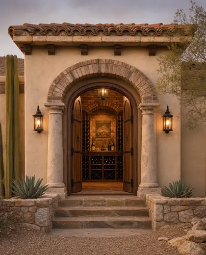 colonial facade — wine cellar (desert)