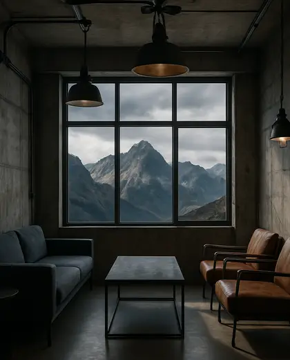 industrial office space — rest room (mountain)