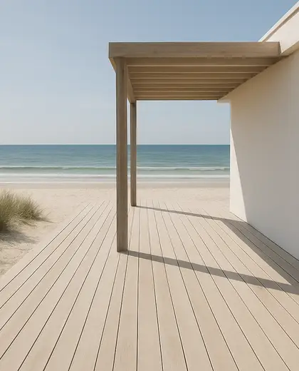 minimalist yard — deck (beach)