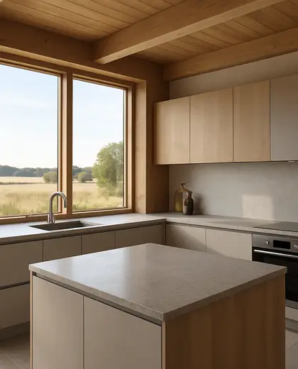 modern house — kitchen (rural)