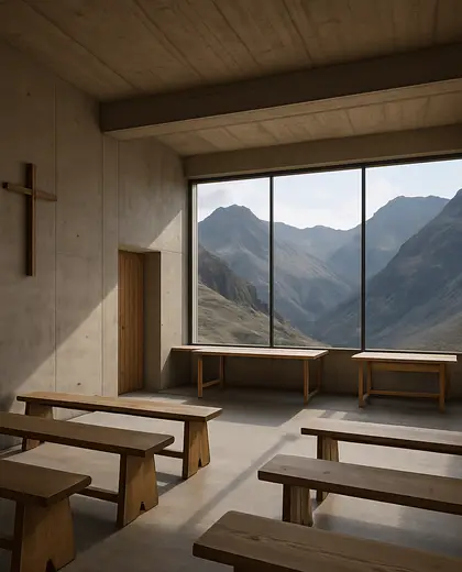 minimalist church — workshop (mountain)