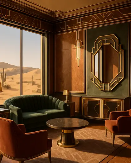 art deco condo — room (desert)