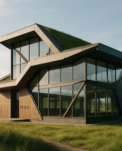 futuristic facade — study (rural)