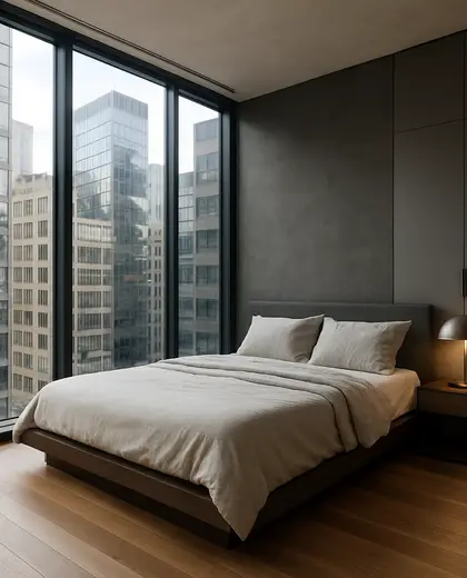 modern home — bedroom (urban)