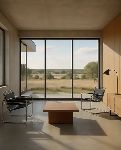 bauhaus house — room (rural)