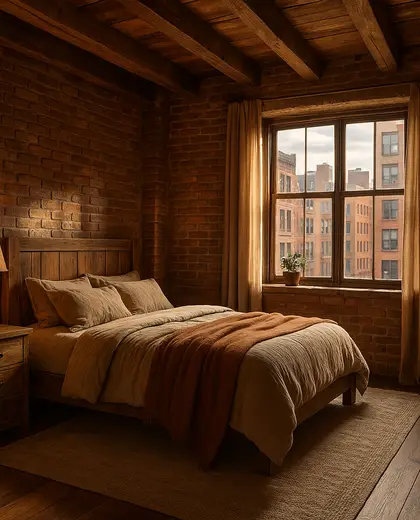 rustic house — bedroom (urban)