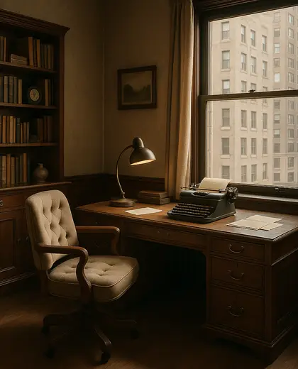 vintage home — home office (urban)