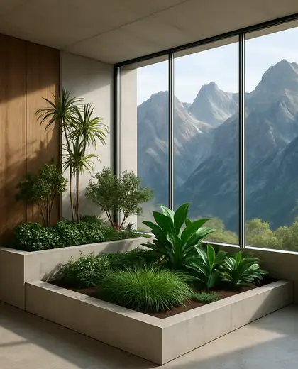 minimalist indoor garden — edging (mountain)
