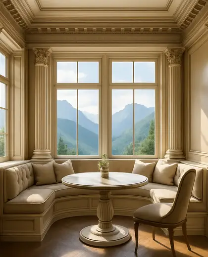 neoclassical home — breakfast nook (mountain)