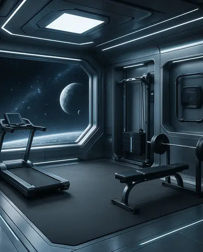 futuristic home — training room (space)