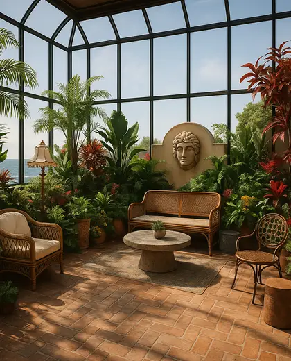 eclectic rooftop garden — atrium (ocean)