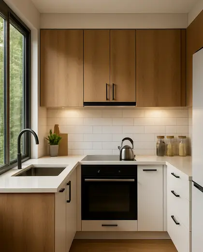 modern home — small kitchen (forest)