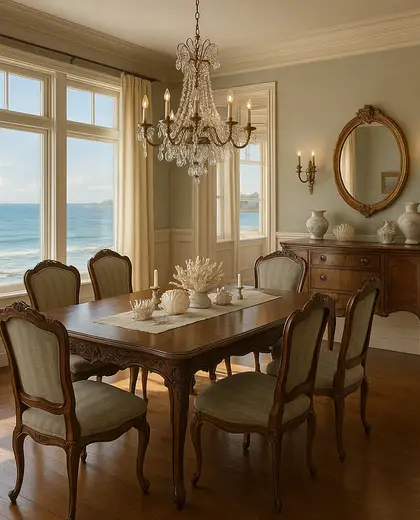 vintage home — formal dining room (ocean)