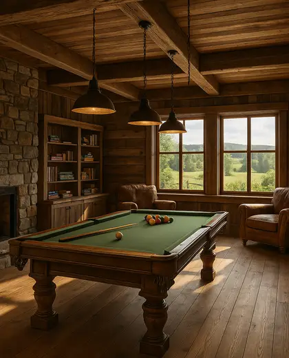 rustic apartment — game room (rural)
