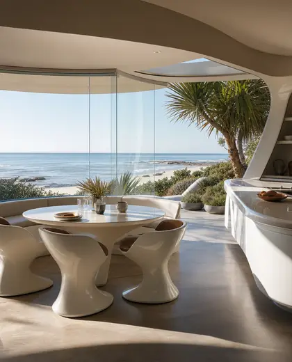 futuristic garden — breakfast nook (beach)