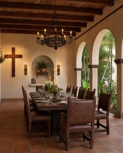 southwestern church — formal dining room (tropical)