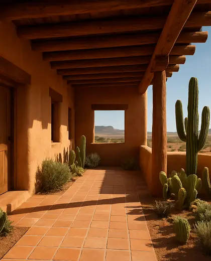 southwestern building — terrace (rural)