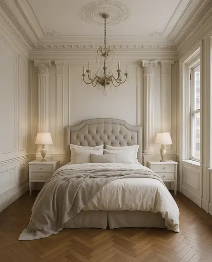 neoclassical house — bedroom (urban)