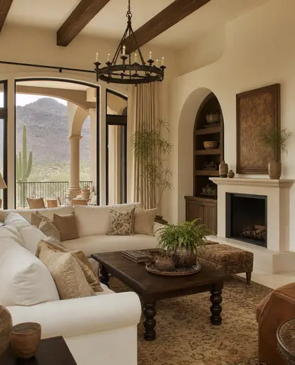 colonial apartment — family room (desert)