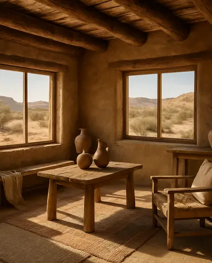 rustic house — room (desert)